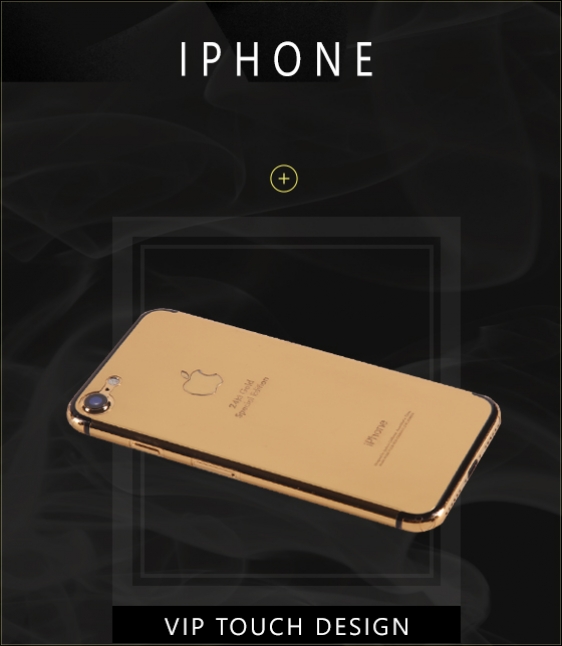 Iphone placat cu aur 24 K - VIP TOUCH Design Romania